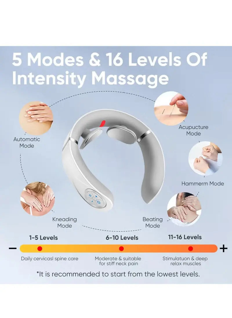 Smart Neck Massager with Heat – Cordless, Lightweight &amp; Adjustable Souq Al Riyad